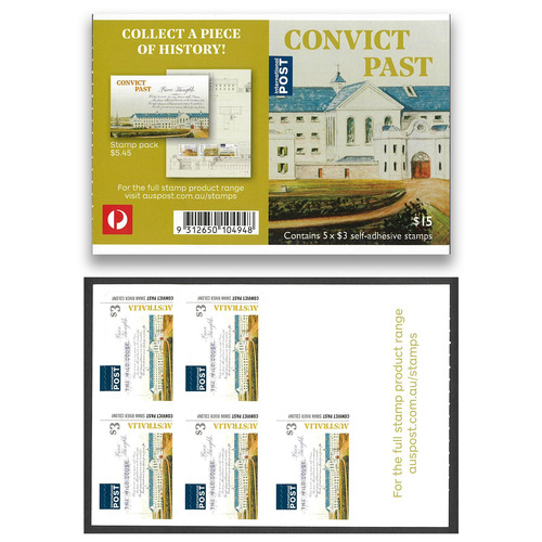 Australia 2018 Convict Past Sheetlet of 5 International Stamps MUH Self-Adhesive