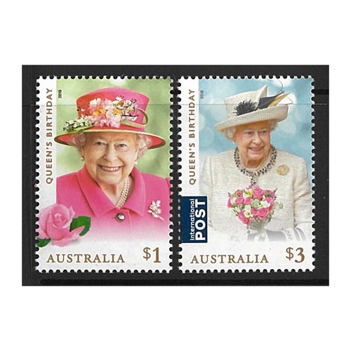 Australia 2018 Queen's Birthday Set of 2 Stamps MUH SG4893/94