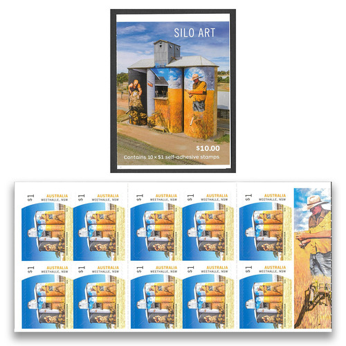 Australia 2018 Silo Art Heesco Khosnaran, Weethalle, NSW Booklet/10 Stamps MUH Self-Adhesive 