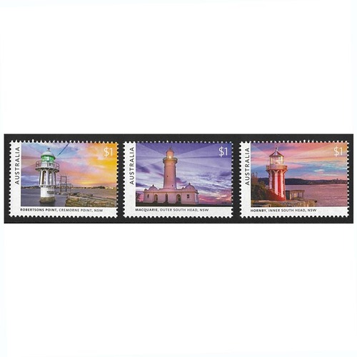 Australia 2018 Lighthouses of Sydney Set of 3 Stamps MUH