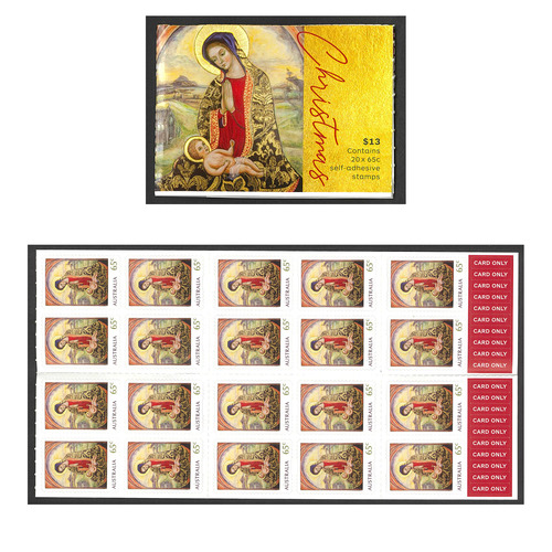 Australia 2018 Christmas Madonna and Child Booklet/20 Stamps MUH Self-Adhesive