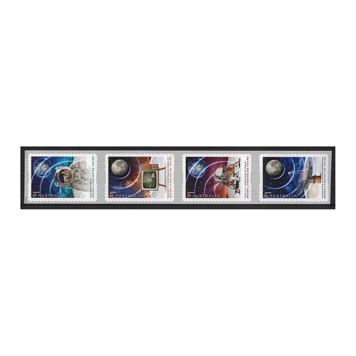 Australia 2019 Moon Landing: 50 Years Set of 4 Coil Stamps Self-adhesive MUH
