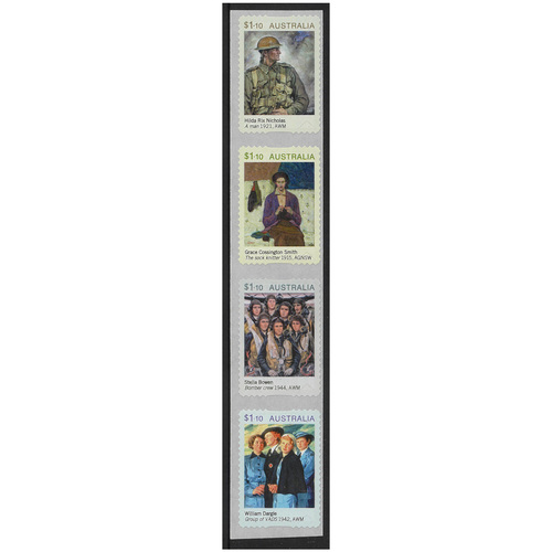Australia 2020 ANZAC Day Set of 4 Coil Stamps MUH