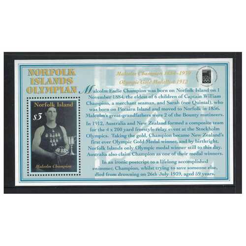 Norfolk Island 2000 Olymphilex Stamp Expo Sydney Mini Sheet MUH SG MS737