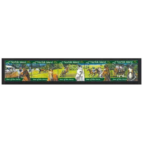 Norfolk Island 2003 Horses on Norfolk Island Set of 5 Stamps MUH SG819/23