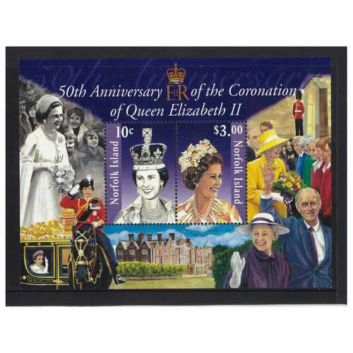 Norfolk Island 2003 50th Anniversary of Coronation Mini Sheet MUH SG MS850