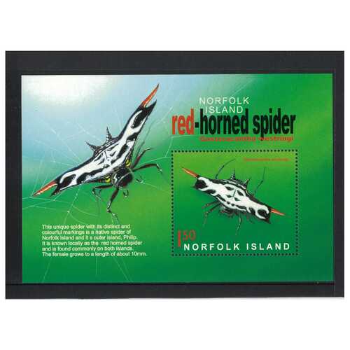 Norfolk Island 2004 Spiders Miniature Sheet MUH SG MS871
