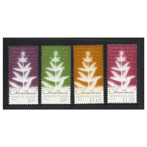 Norfolk Island 2004 Christmas Set of 4 Stamps MUH SG890/93