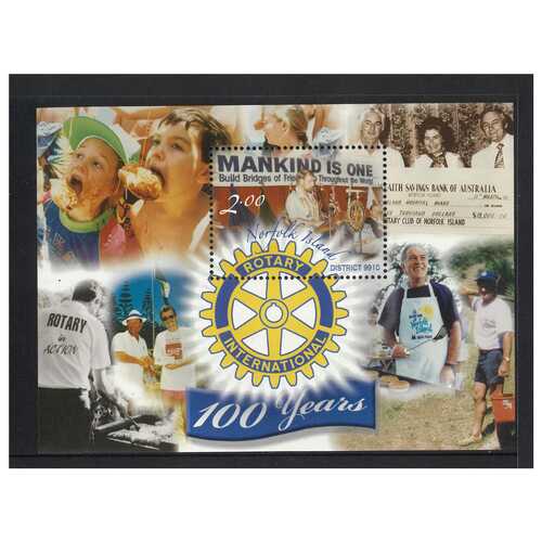 Norfolk Island 2005 Centenary of Rotary International Mini Sheet MUH SG MS904