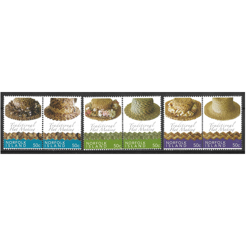 Norfolk Island 2006 Traditional Hats Set of 6 Stamps MUH SG961/66