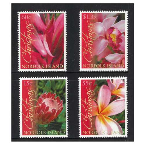 Norfolk Island 2011 Christmas/Flowers Set of 4 Stamps MUH SG1134/37