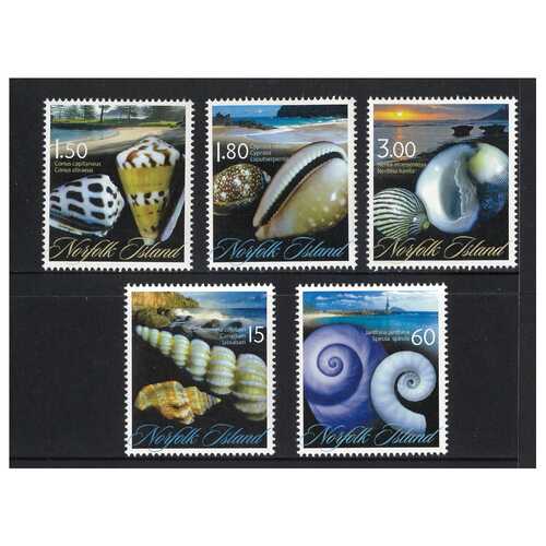 Norfolk Island 2011 Shells of Norfolk Isl. Set of 5 Stamps MUH SG1110/4