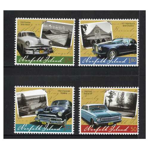 Norfolk Island 2008 Classic Cars Set of 4 Stamps MUH SG1008/11