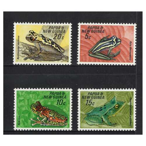 Papua New Guinea 1968 Fauna Conservation/Frogs Set of 4 Stamps MUH SG129/32