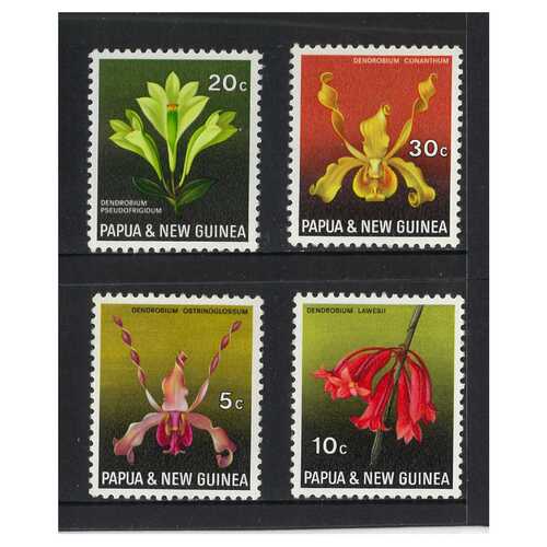 Papua New Guinea 1969 Flora Conservation/Orchids Set of 4 Stamps MUH SG159/62