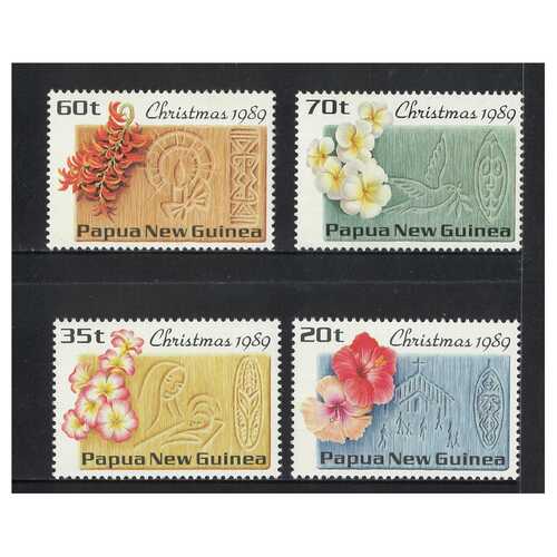 Papua New Guinea 1989 Christmas Set of 4 Stamps MUH SG607/10