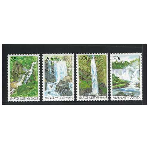 Papua New Guinea 1990 Waterfalls Set of 4 Stamps MUH SG611/14