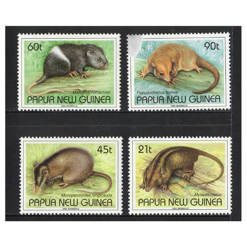 Papua New Guinea 1993 Mammals Set of 4 Stamps MUH SG679/82