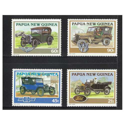 Papua New Guinea 1994 Historical Cars Set of 4 Stamps MUH SG725/28