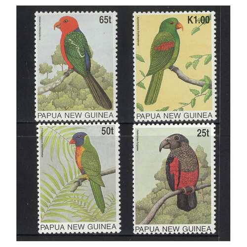 Papua New Guinea 1996 Parrots Set of 4 Stamps MUH SG776/79