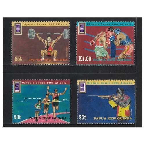 Papua New Guinea 1996 Olympic Games Atlanta Set of 4 Stamps MUH SG785/88