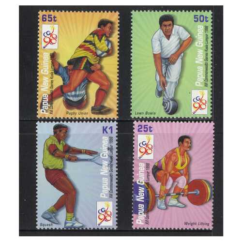 Papua New Guinea 1998 16th Commonwealth Games Kuala Lumpur Set of 4 Stamps MUH SG841/44