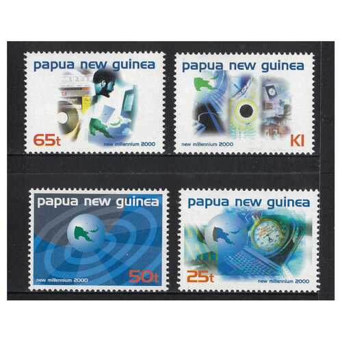 Papua New Guinea 1999 New Millennium/Modern Technology Set of 4 Stamps MUH SG869/72