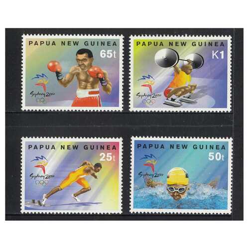 Papua New Guinea Olympic Games Sydney Set of 4 Stamps MUH SG883/86