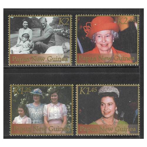 Papua New Guinea 2002 QEII Golden Jubilee Set of 4 Stamps MUH SG914/17