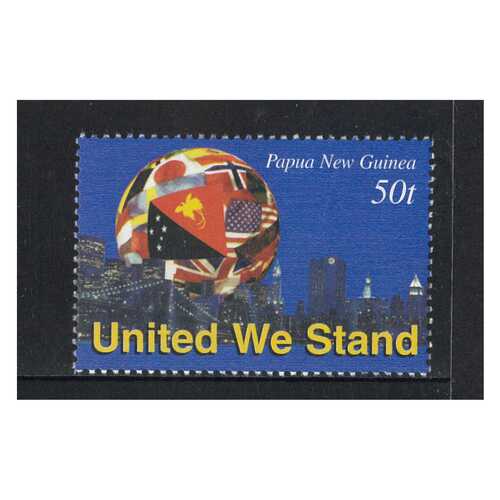 Papua New Guinea 2002 United We Stand Support for Victims of 911 Terrorist Attacks Single Stamp MUH SG946a