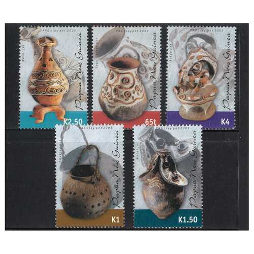 Papua New Guinea 2003 Clay Pots Set of 5 Stamps MUH SG952/56