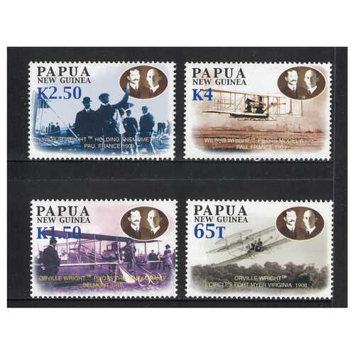 Papua New Guinea 2003 Centenary of Powered Flight Set of 4 Stamps MUH SG983/86