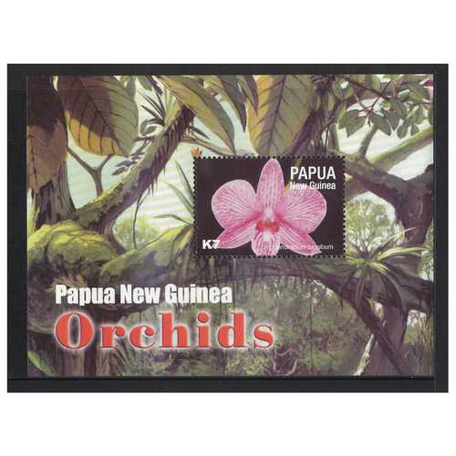 Papua New Guinea 2004 Orchids Mini Sheet of K7 Stamp MUH SG MS1024