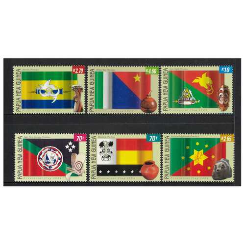 Papua New Guinea 2004 Provincial Flags Set of 6 Stamps MUH SG1044/49