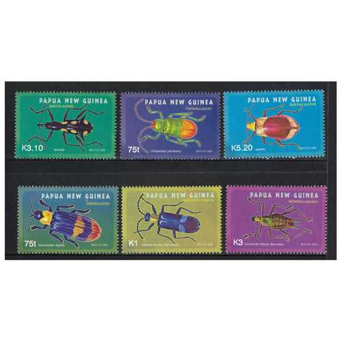 Papua New Guinea 2005 Beetles Set of 6 Stamps MUH SG1091/96