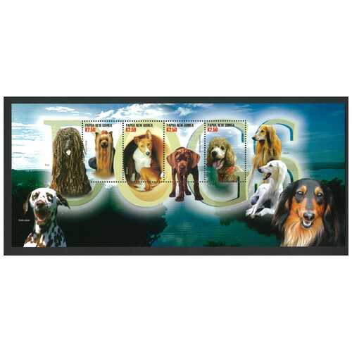 Papua New Guinea 2005 Cats and Dogs Mini Sheet of 4 Stamps MUH SG MS1112