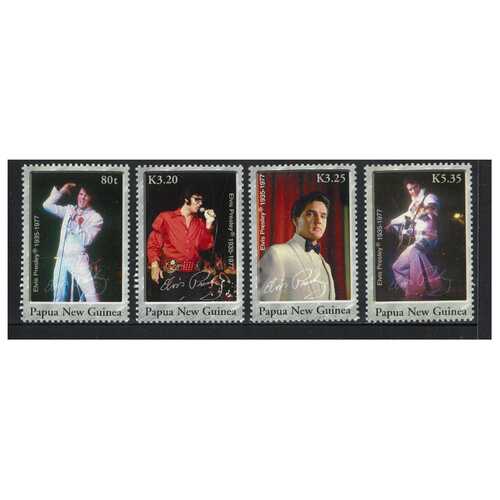 Papua New Guinea 2006 Elvis Presley Commemoration Set of 4 Stamps MUH SG1146/49