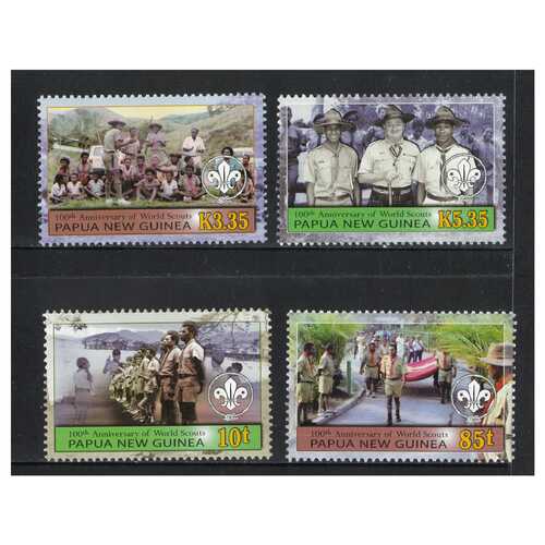 Papua New Guinea 2007 Centenary of Scouting Set of 4 Stamps MUH SG1165/68