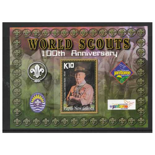 Papua New Guinea 2007 Centenary of Scouting Mini Sheet of K10 Stamp MUH SG MS1170