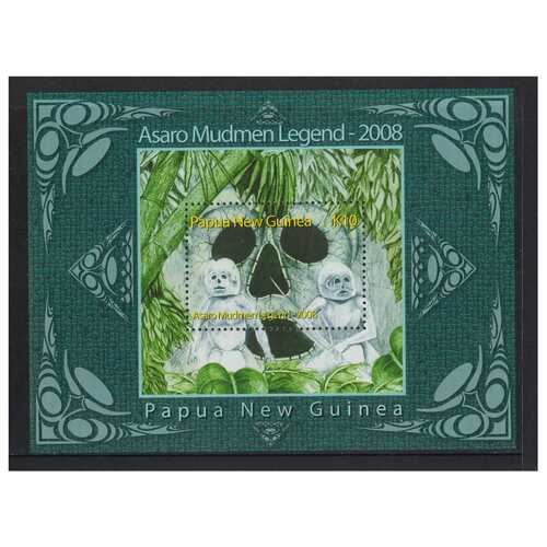 Papua New Guinea 2008 Asaro Mudmen Legend Mini Sheet of K10 Stamp MUH SG MS1232