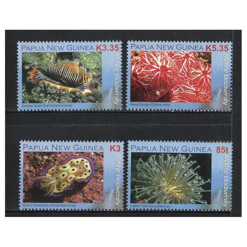 Papua New Guinea 2008 Marine Biodiversity Set of 4 Stamps MUH SG1233/36