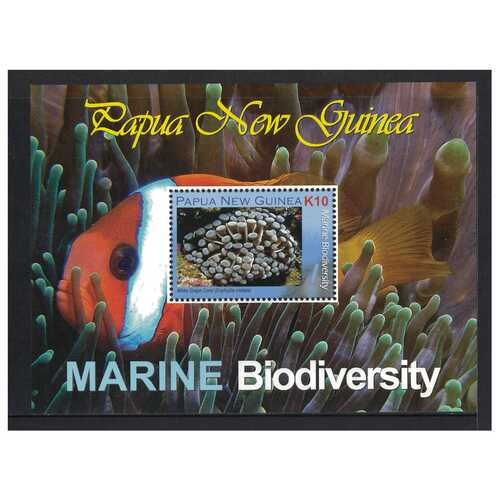 Papua New Guinea 2008 Marine Biodiversity Mini Sheet of K10 Stamp MUH SG MS1238