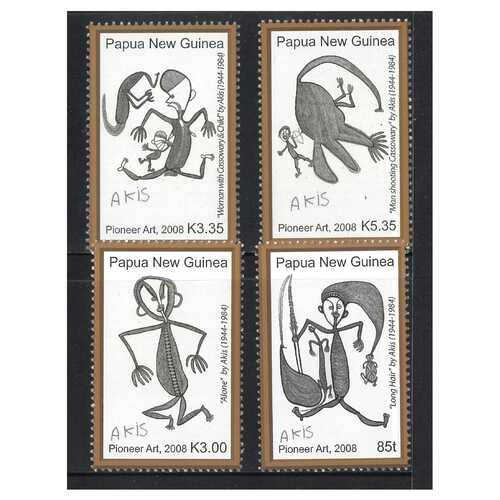 Papua New Guinea 2008 Pioneer Art 1st Series Set of 4 Stamps MUH SG1249/52