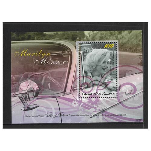 Papua New Guinea 2008 Marilyn Monroe Commemoration Mini Sheet of K10 Stamp MUH SG MS1262
