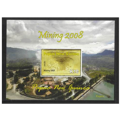 Papua New Guinea 2008 Mining Mini Sheet of K10 Stamp MUH SG MS1274