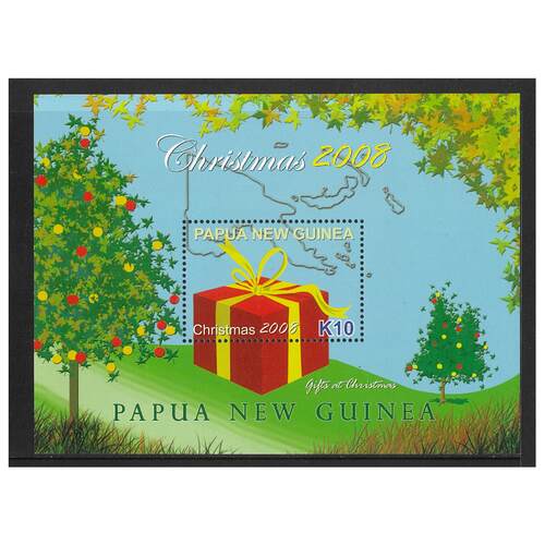 Papua New Guinea 2008 Christmas Mini Sheet of K10 Stamp MUH SG MS1291