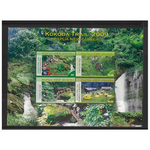 Papua New Guinea 2009 Kokoda Trail Mini Sheet of 4 Stamps MUH SG MS1329