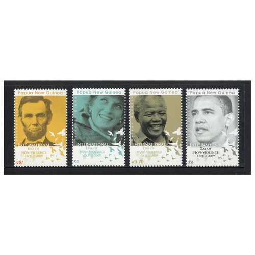 Papua New Guinea 2009 International Day of Non-violence Set of 4 Stamps MUH SG1337/40