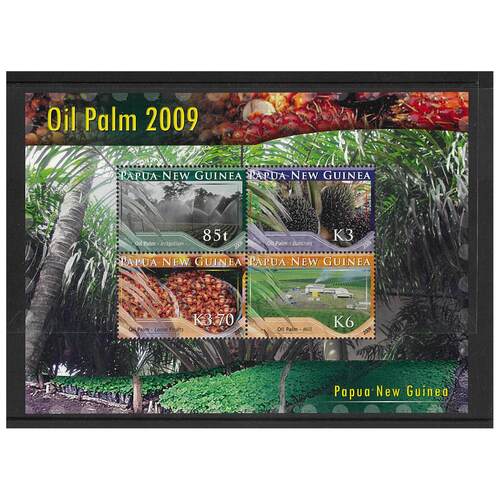 Papua New Guinea 2009 Oil Palm Farming Mini Sheet of 4 Stamps MUH SG MS1353