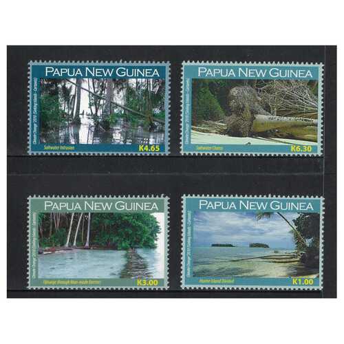 Papua New Guinea 2010 Climate Change Sinking Islands Set of 4 Stamps MUH SG1379/82